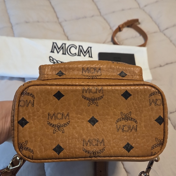 MCM Tan Leather Backpack - Picture 4 of 11